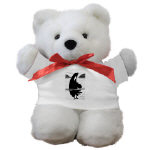 Killer Whale Pen and Ink Teddy Bear by NANCE